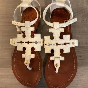 Tory Burch White Sandals
